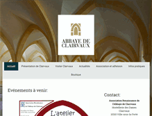 Tablet Screenshot of abbayedeclairvaux.com